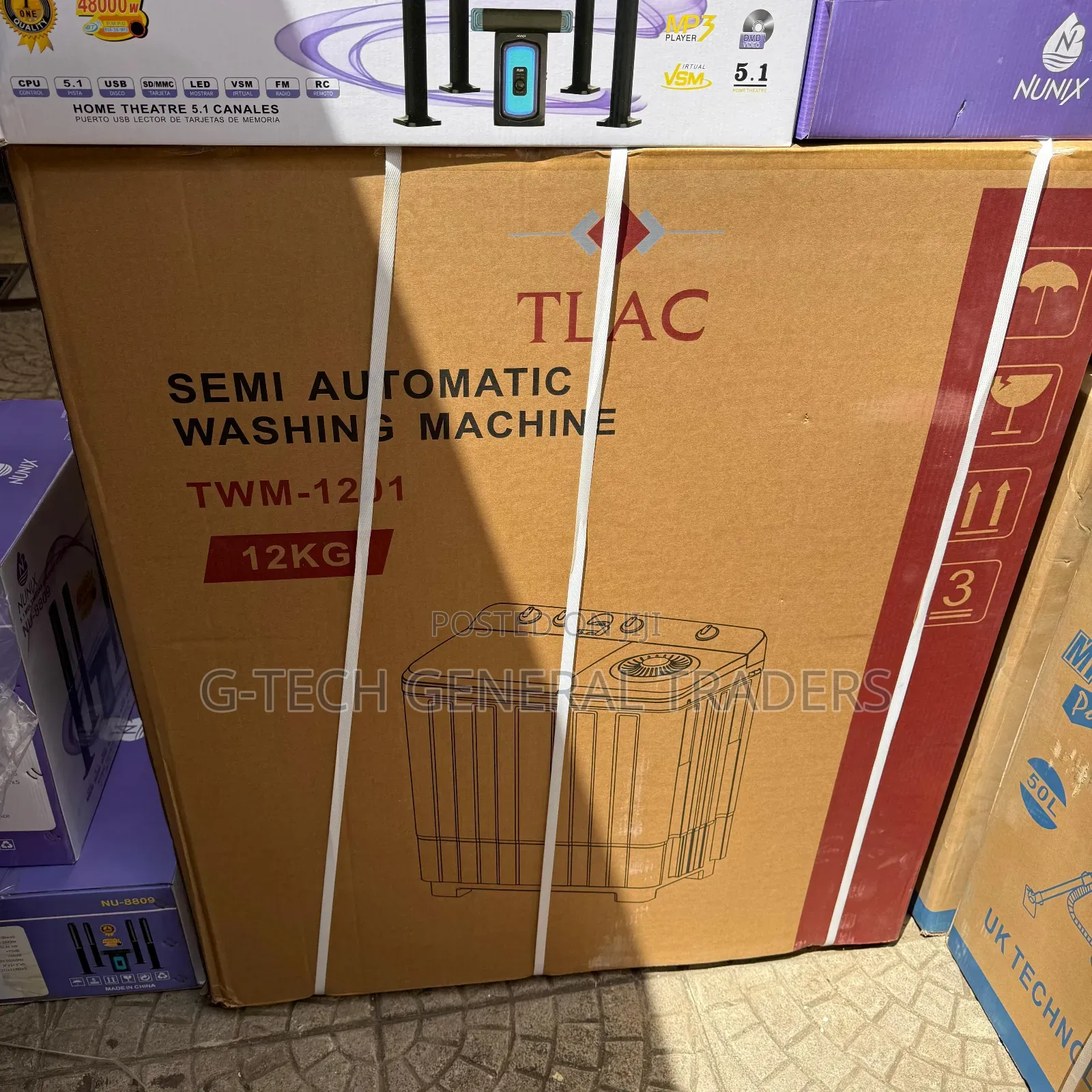 Tlac 12kg Wash And Spin Semi Automatic Washing Machine