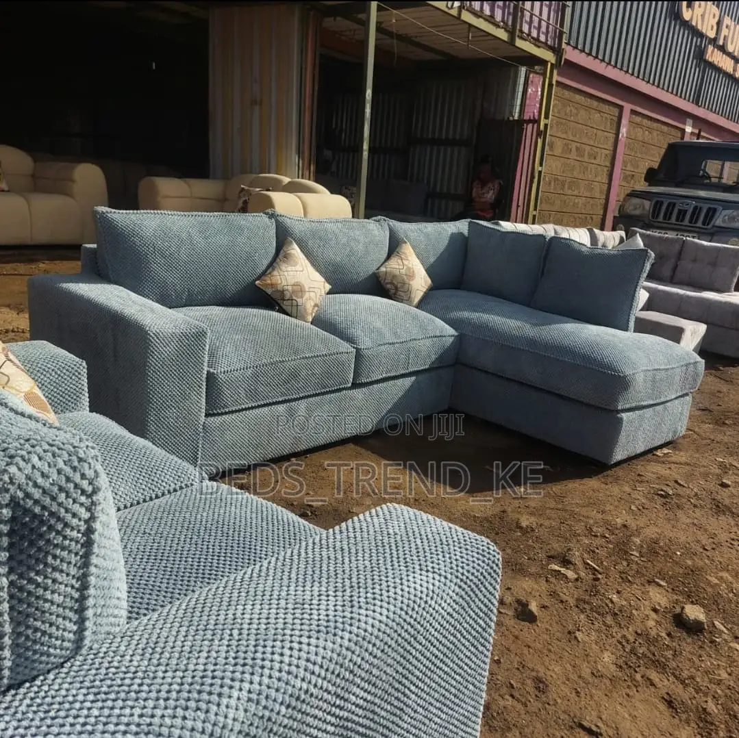 High Quality 6 Seater L Sofa Set (Fabric)