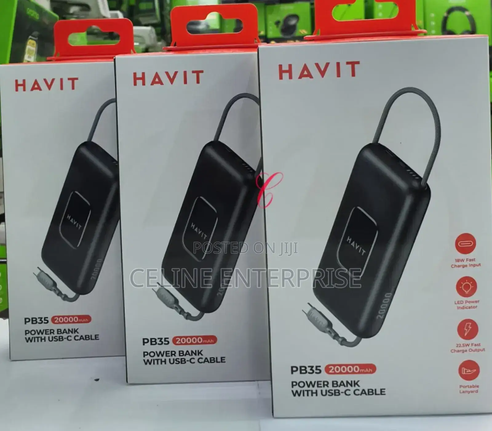 Havit Pb35 *22.5w 20,000mah* Power Bank