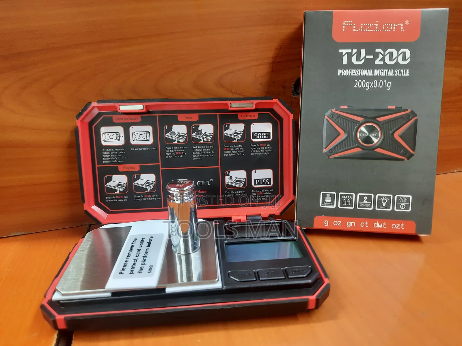 Fuzion Tu-200 Professional Digital Pocket Scale 200g X 0.01g Precise