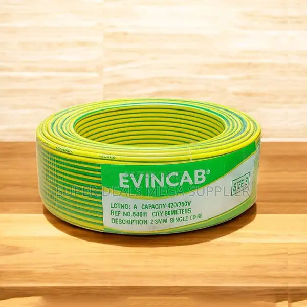 Evin Yellow Green 2.5mm Enhanced Durability Electrical Wiring Cable
