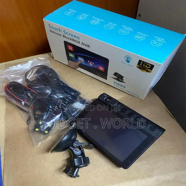 C12 Touch Screen Vehicle Blackbox Dvr, Which Is a Three-Camera