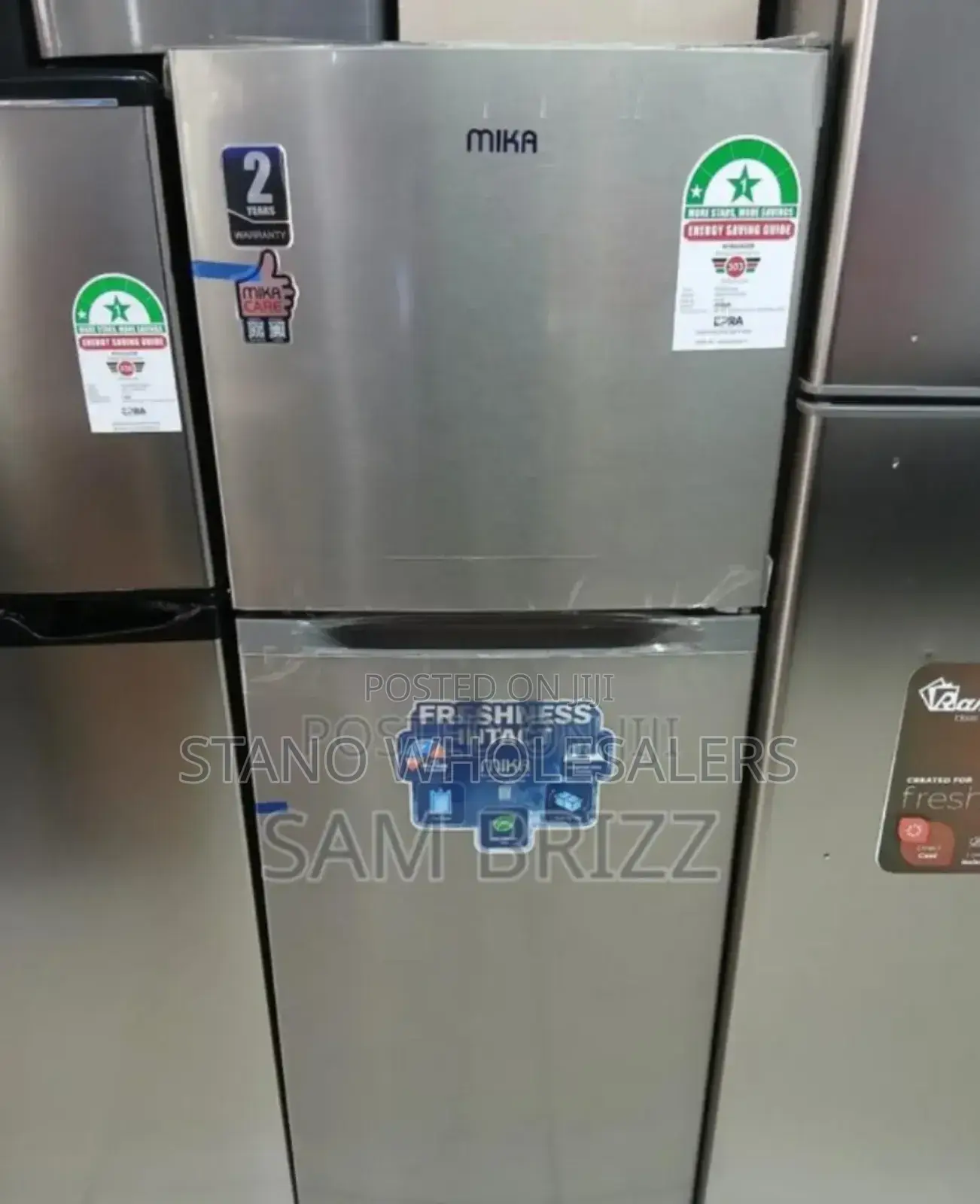 1star Rating. New Model Mika 138litres Original Fridge. With Freezer