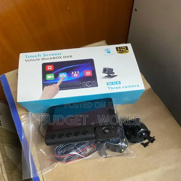 C12 Touch Display Car Blackbox – Triple Lens Dash Camera