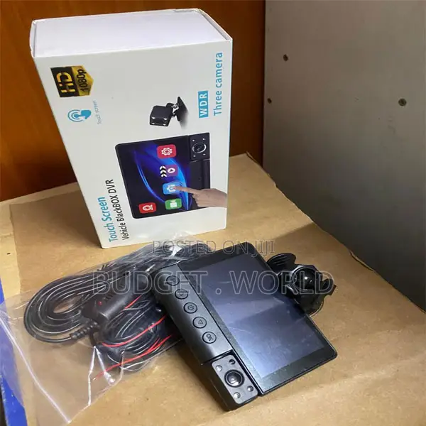 C12 Full Coverage Vehicle DVR – Touch Screen Triple Camera