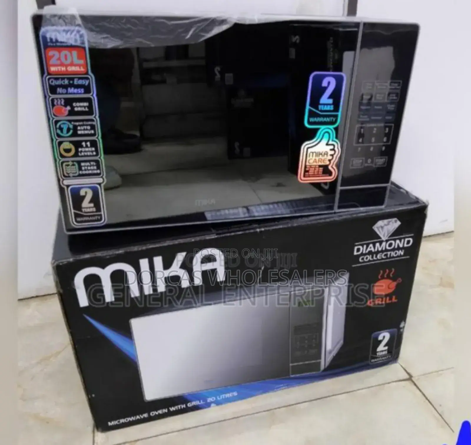 With 2years Warranty- Mika Digital Microwave With Grill