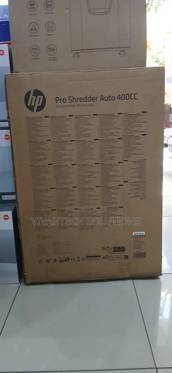 Hp Pro Shredder Auto 400cc/ 400 -Sheet Auto-Feed Cross-Cut Shredder