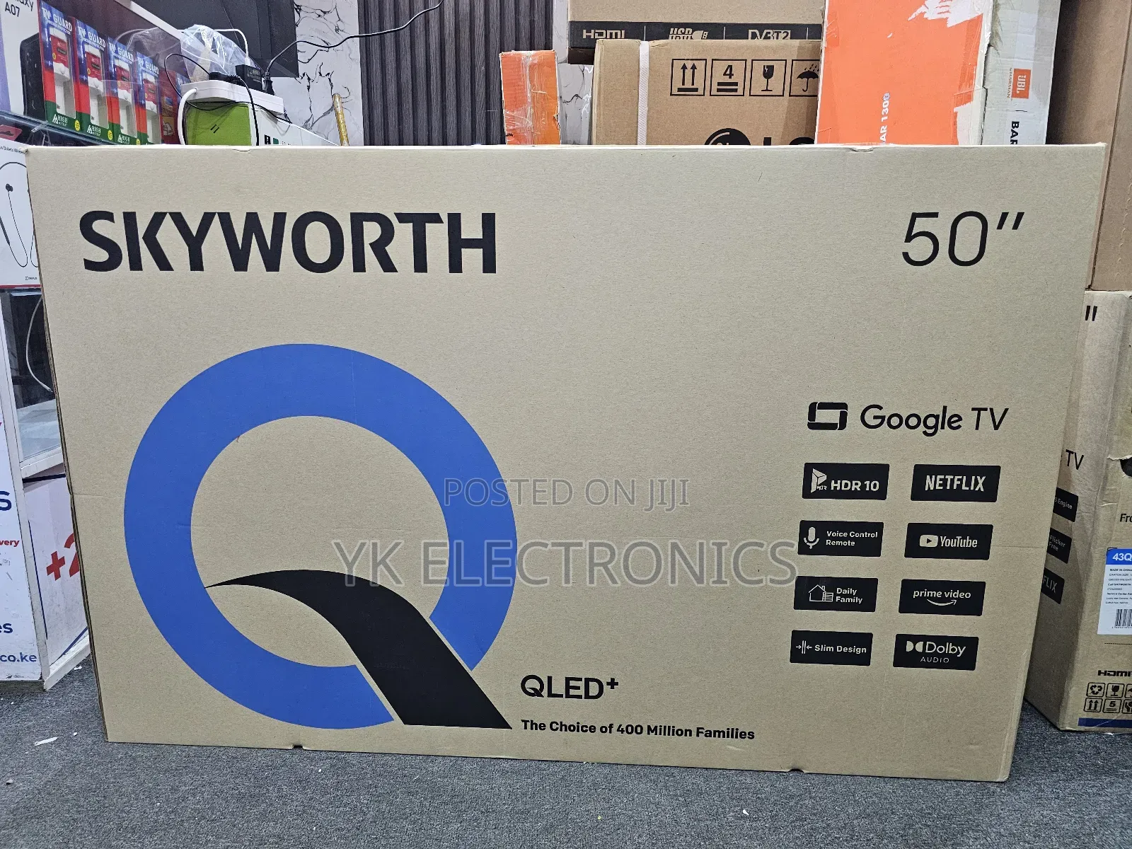 Skyworth 50′′ Q6500h Qled+ Google Tv (New Model) – 50q6500h