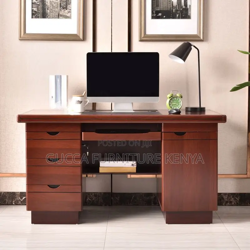 1.2m Executive Mahogany Desk With Drawers