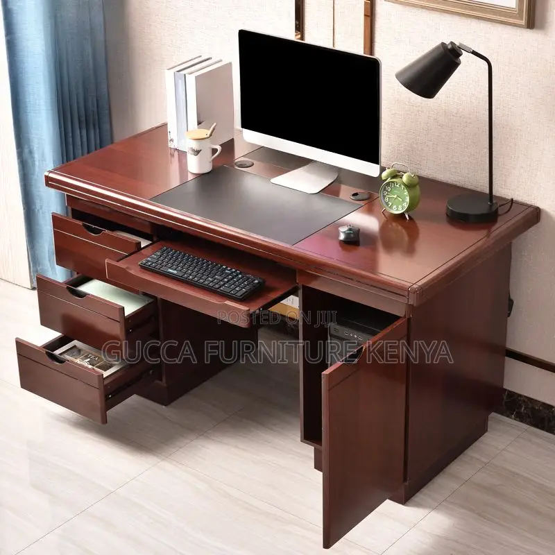 1.2m Executive Mahogany Desk With Drawers