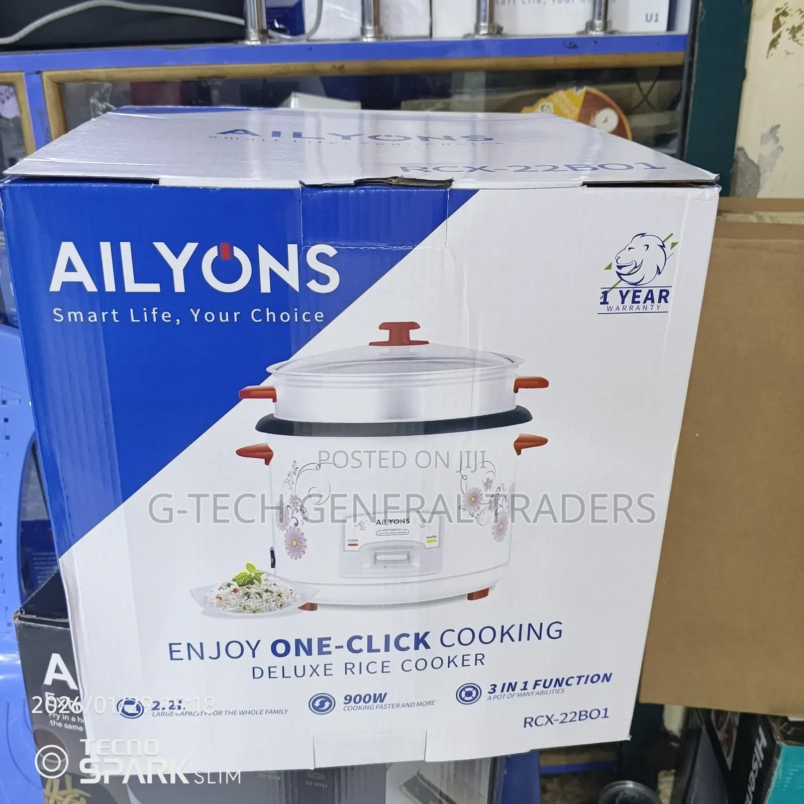 Ailyons 2.2l 900w Rice Cooker Machine