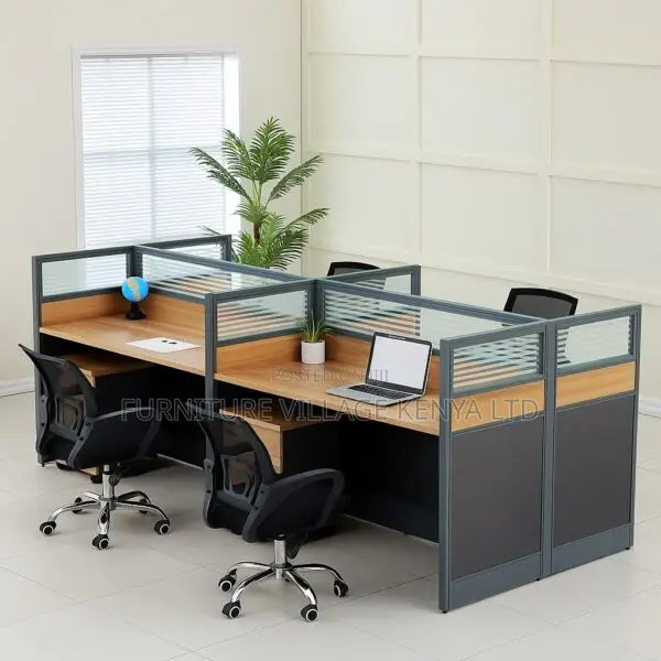 Office Workstations: 4-drawers Imported Workstation