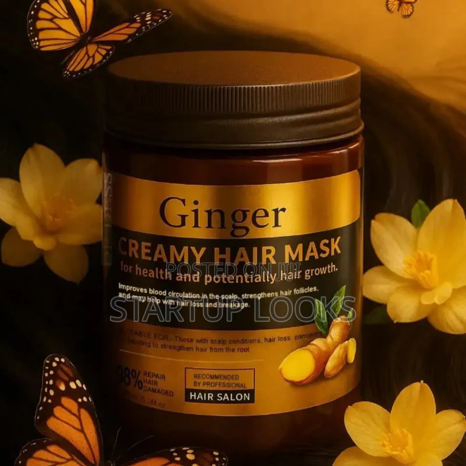 Ginger Shampoo With Hair Treatment Mask