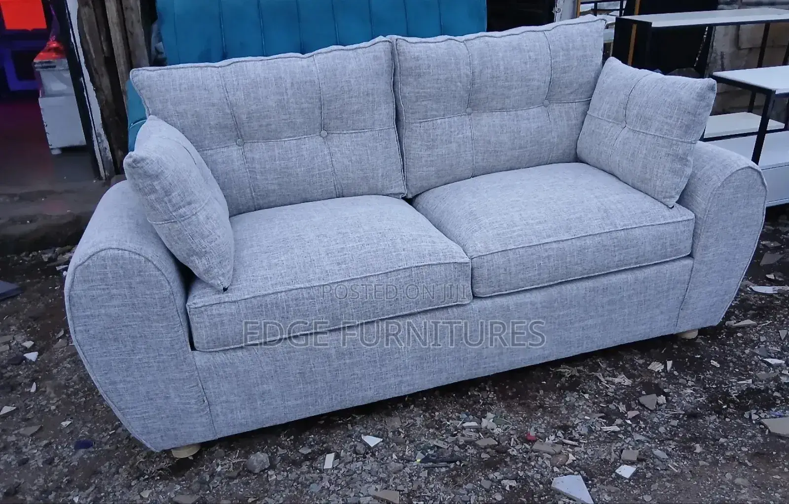 Light Grey Three Seater