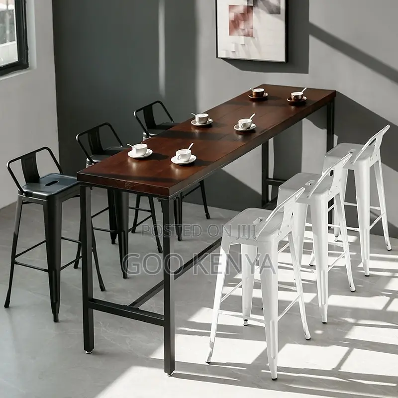 Home Bar Stool; Durable Modern High Bar Dining Chair for Restaurant
