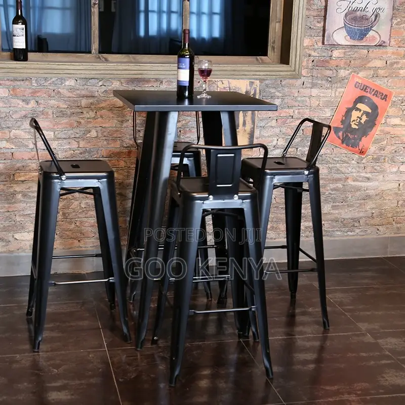 Home Bar Stool; Durable Modern High Bar Dining Chair for Restaurant