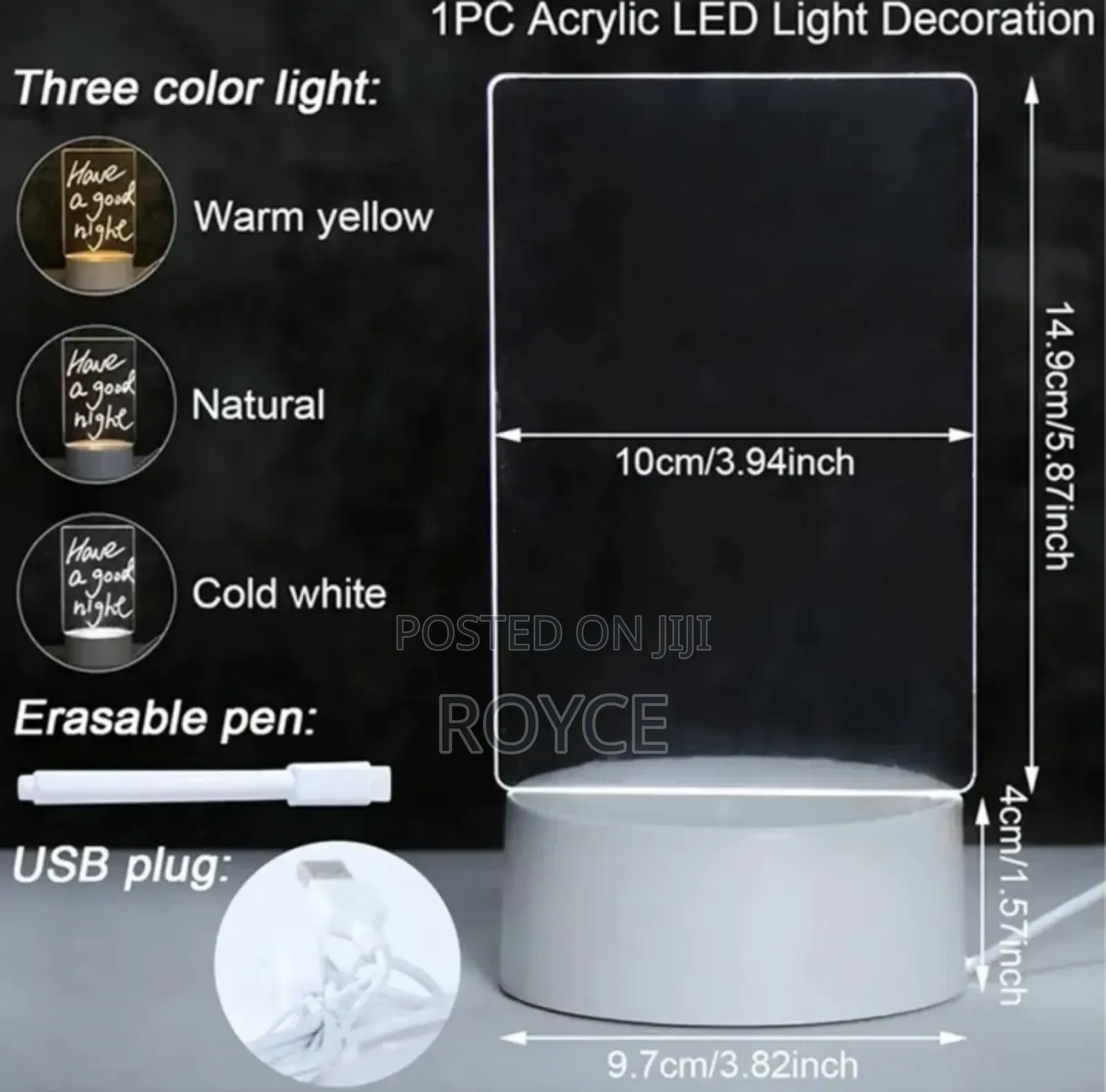 3d Acrylic Creative Visualization Lamp