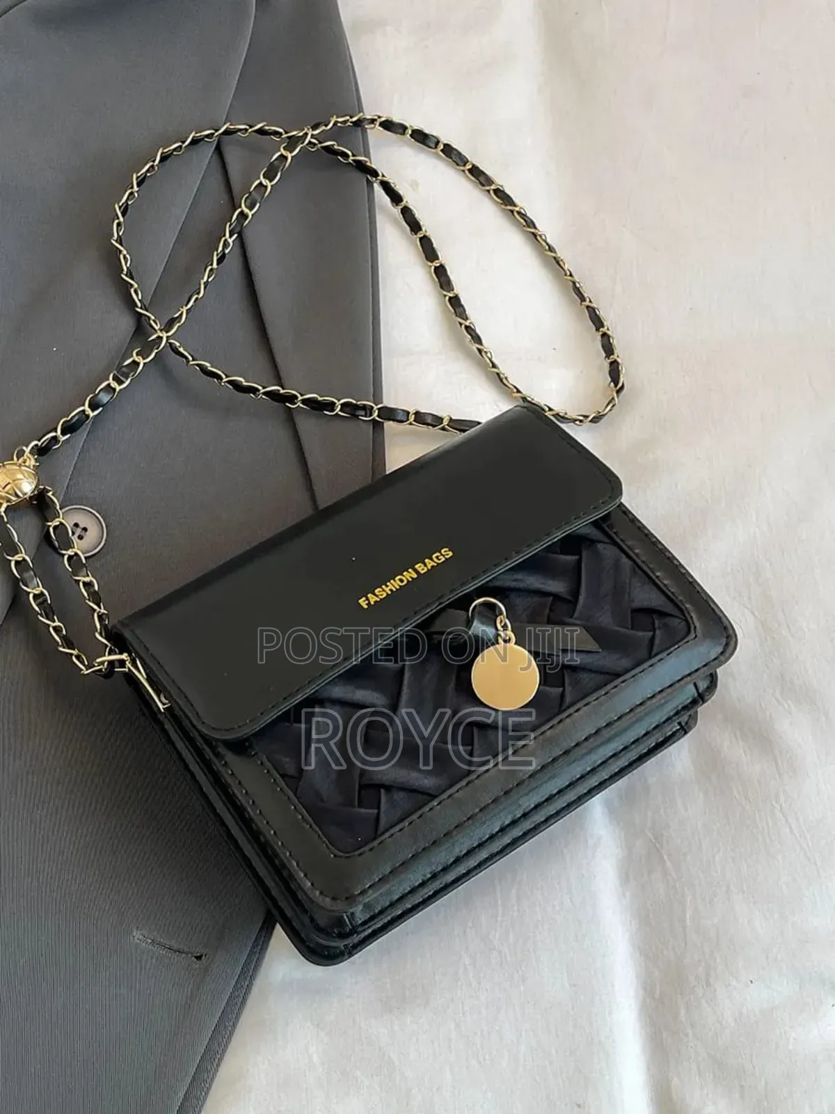 Elegant Solid Color Sling Bag