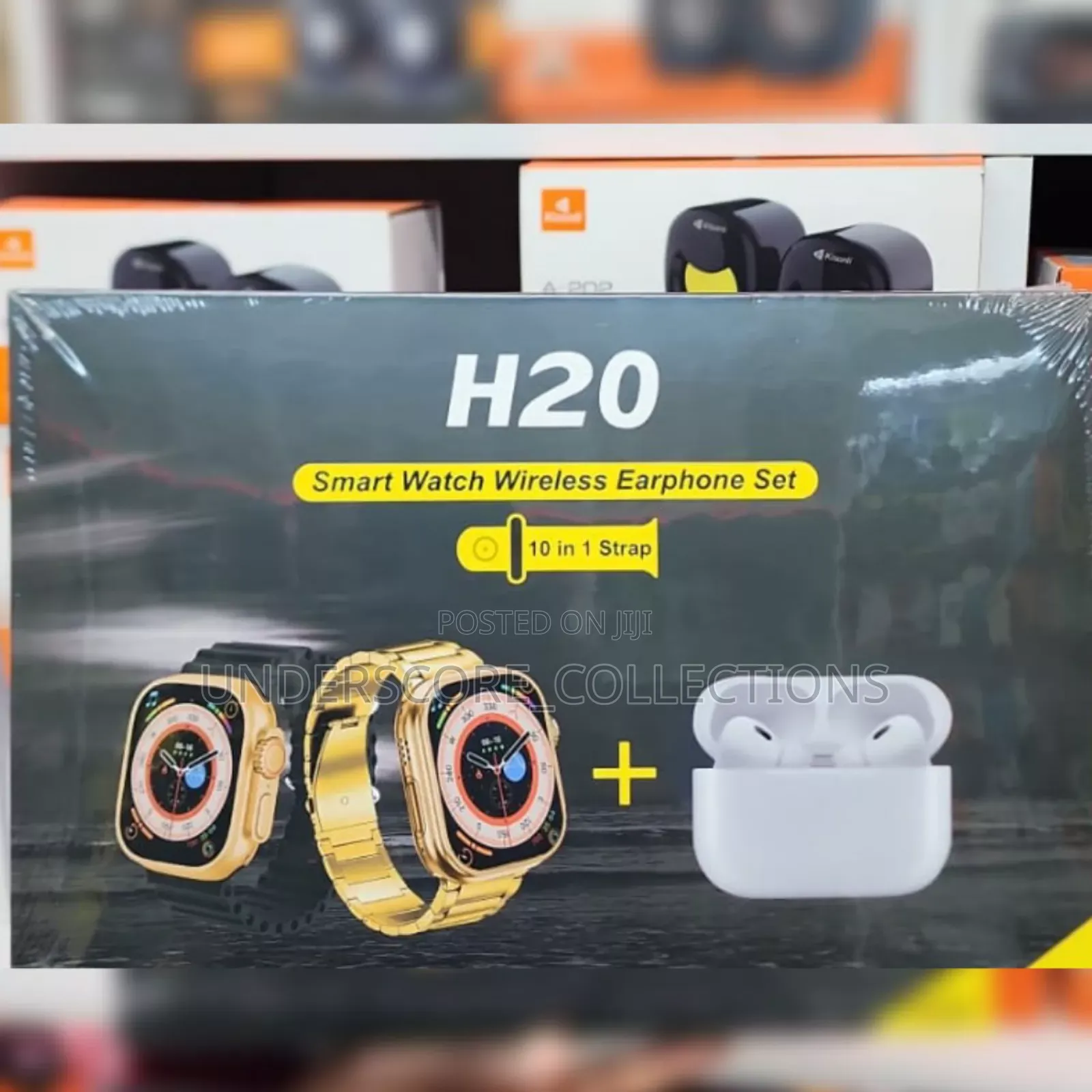 H20 Smart Watch Wireless Earphone Set