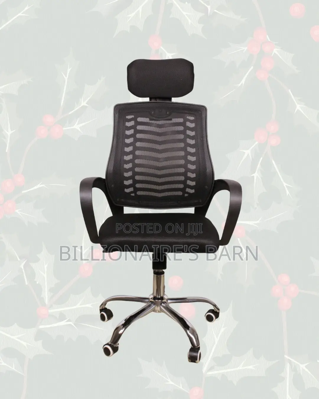 Office Chair With Adjustable Headrest • Office-Ready Style