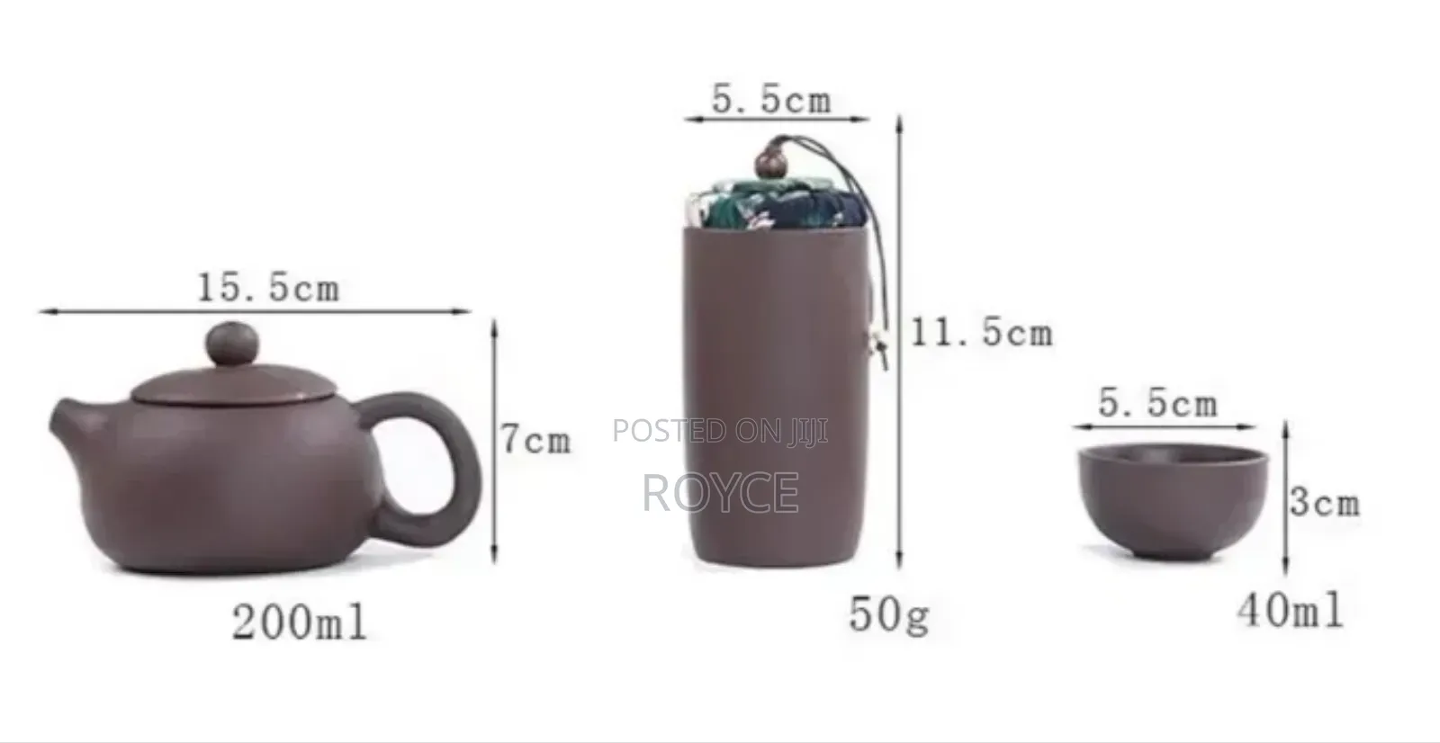 Travel Ceramic Kungfu Teapot Set