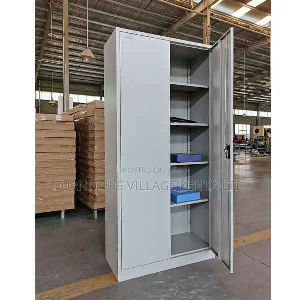 Office Cabinets: 05 Shelves Full Metallic Storage Cabinet