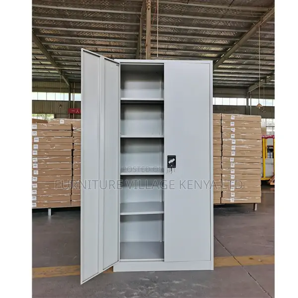 Office Cabinets: 05 Shelves Full Metallic Storage Cabinet