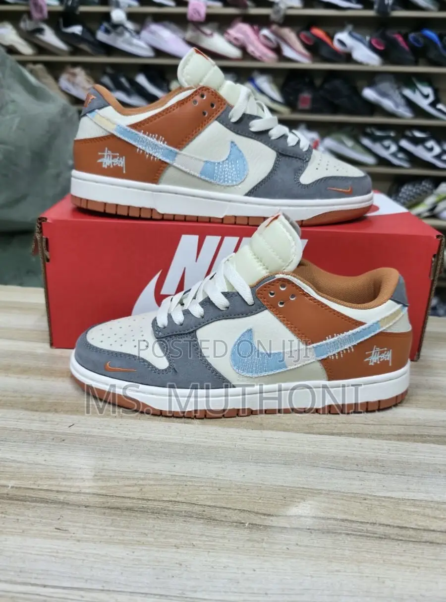 Nike Sb Dunk Stüssy Grey Orange 2025 Sneakers Size 38-45