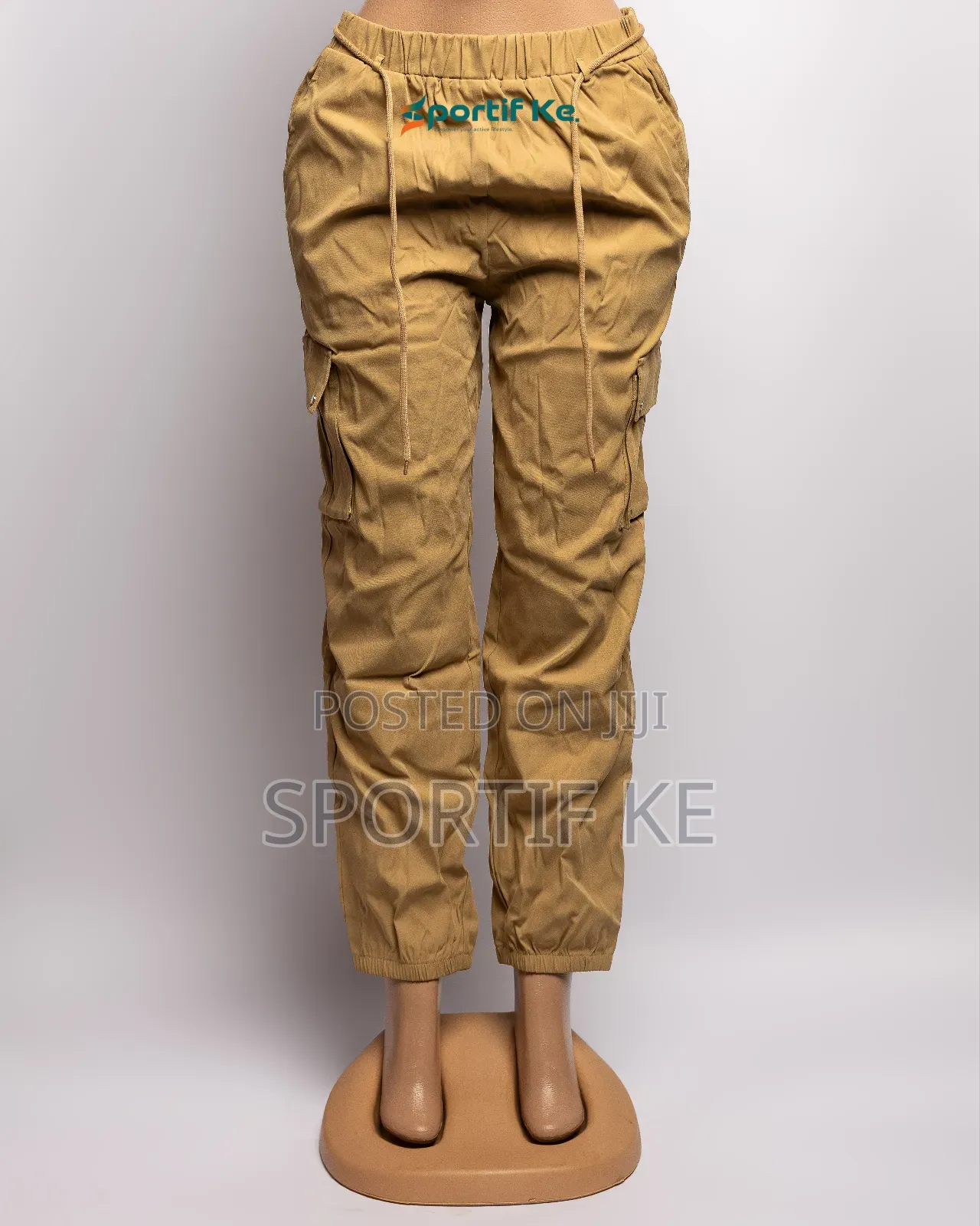 Women’S Quick Dry High Waist Cargo Pants Multi Pockets Elastic Waist