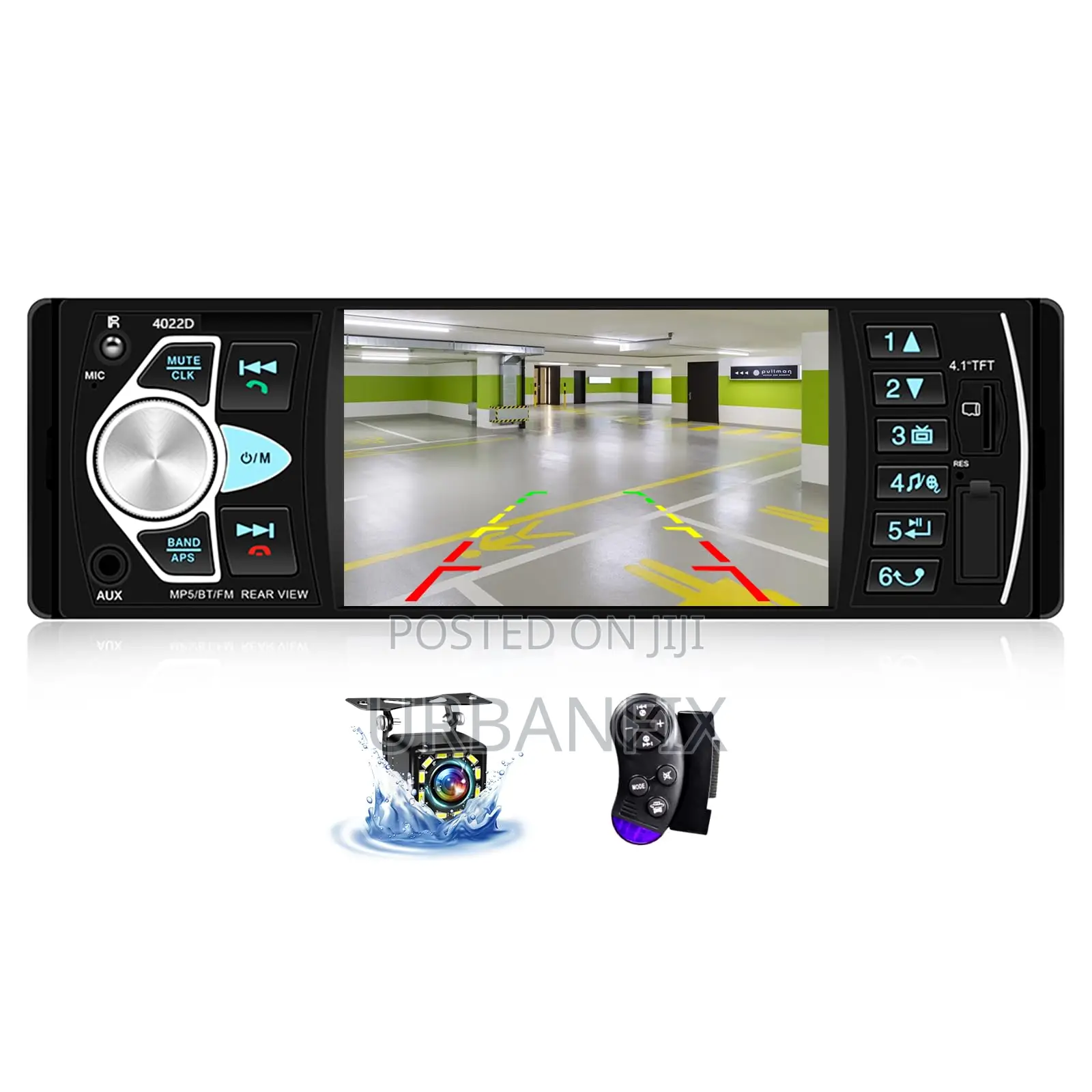4.1 Inch Single Din Mp5 Digital Bluetooth Screen With Aux, Tf and Usb
