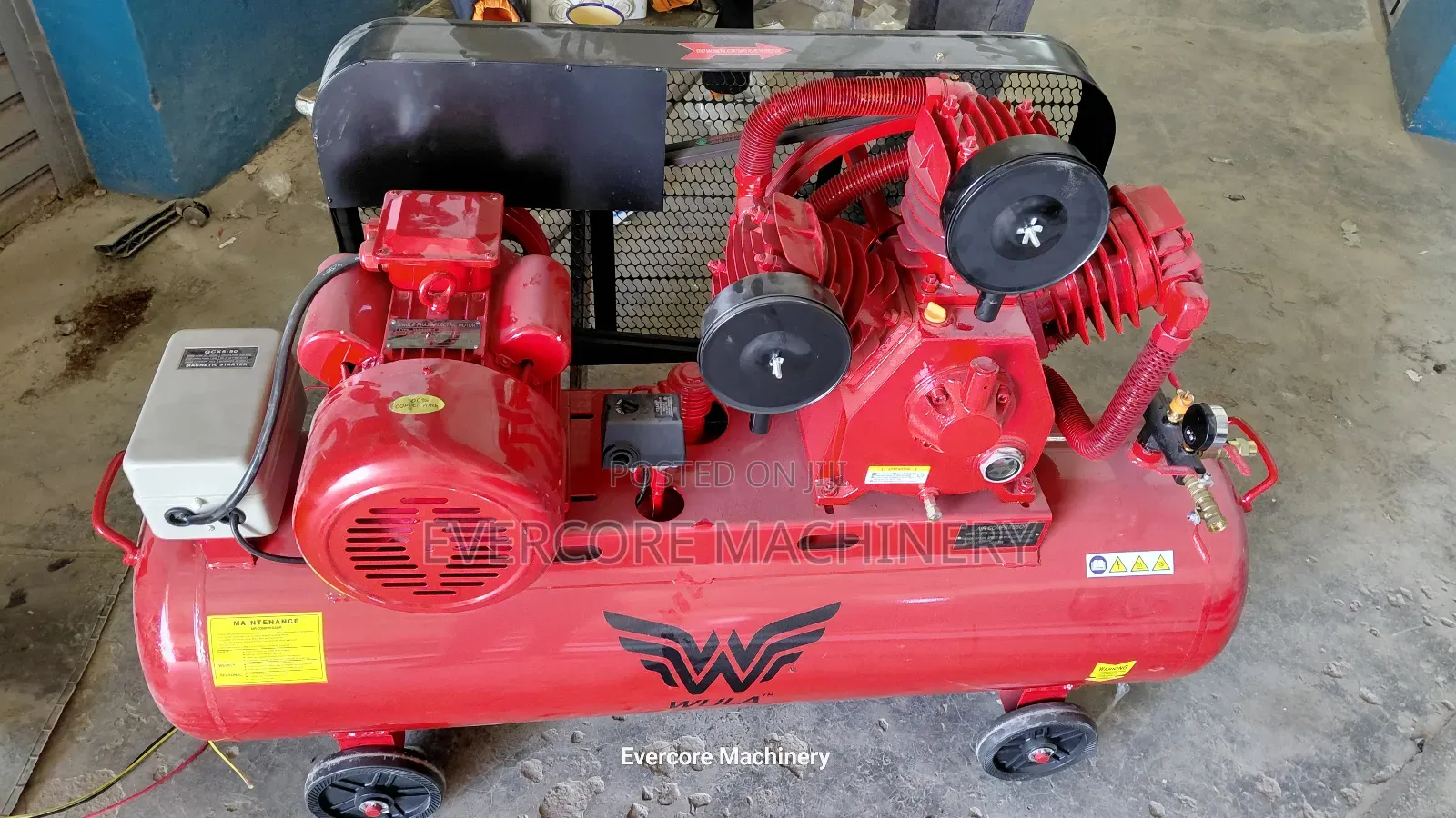 Heavy Duty 200l Single Phase 10hp Air Compressor With 12.5bar Output.