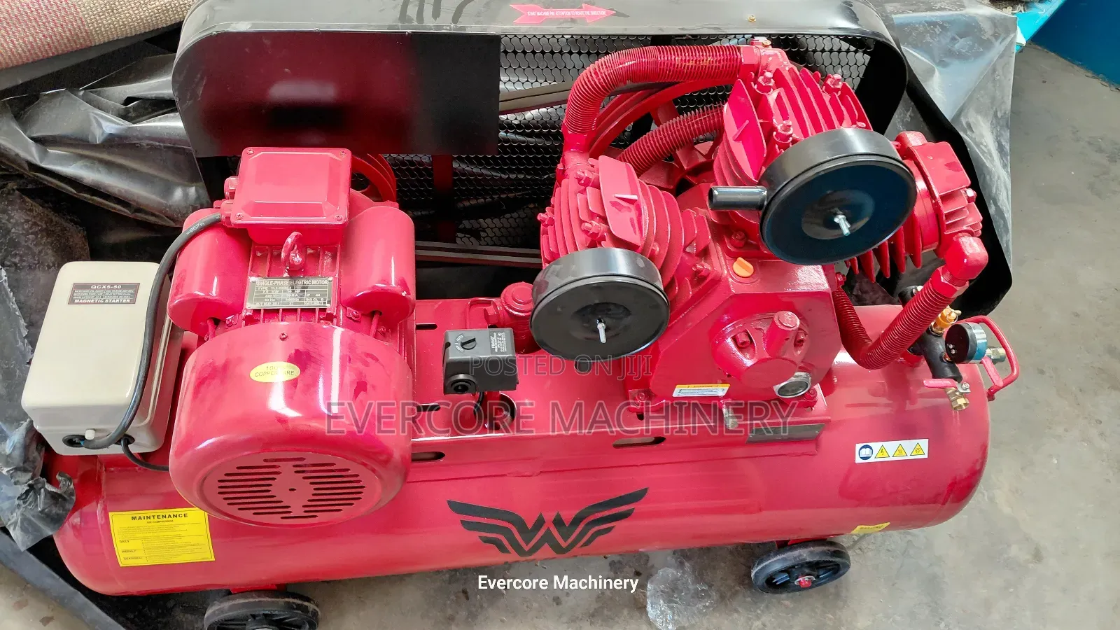 Commercial 200l Single Phase Air Compressor Machine With 10hp Motor.
