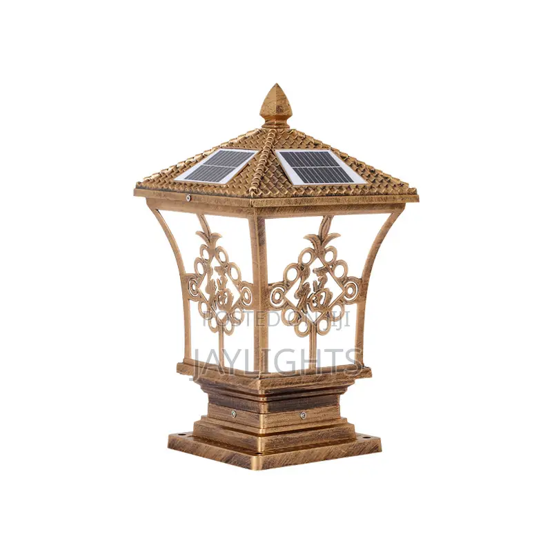 Waterproof Square Outdoor Led Ac /Solar Pillar Light