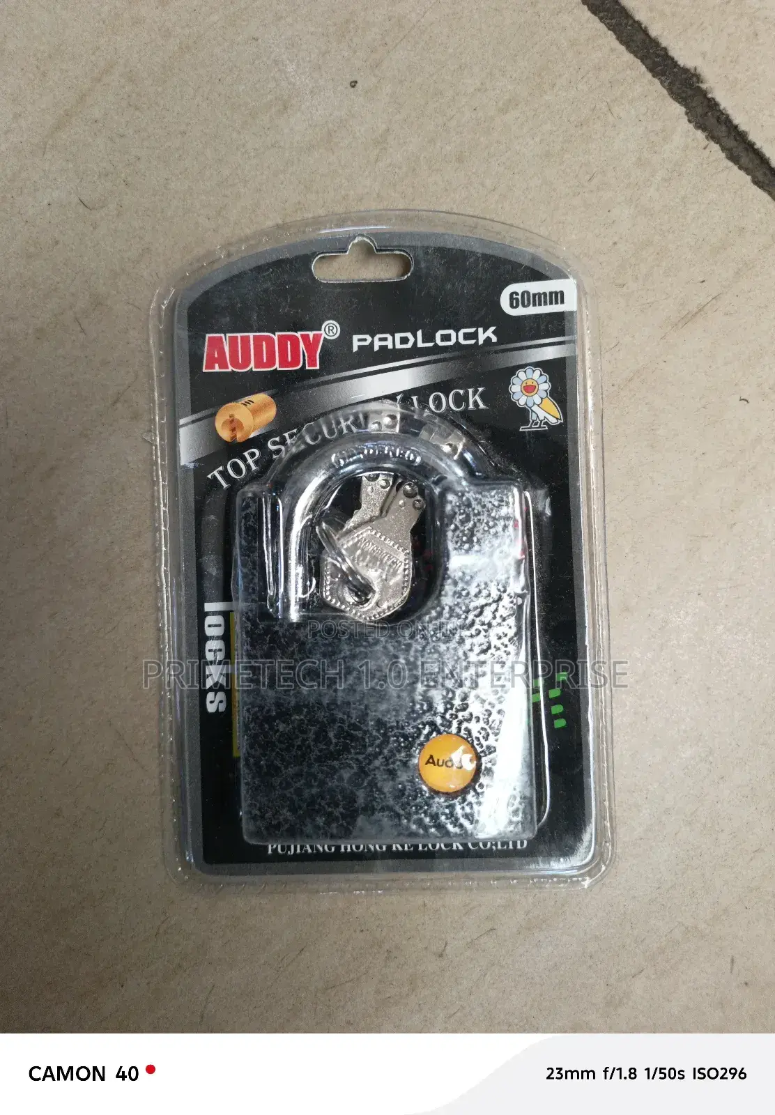 Security Auddy Padlock 60mm