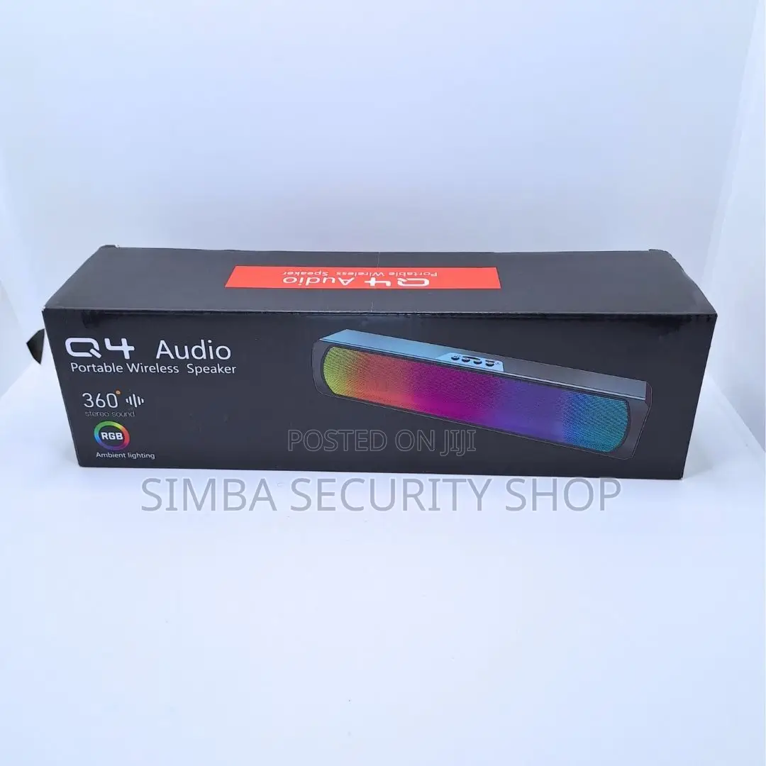 Q4 Portable Bluetooth Sound Bar RGB Led Wireless Speaker Music Tf Card