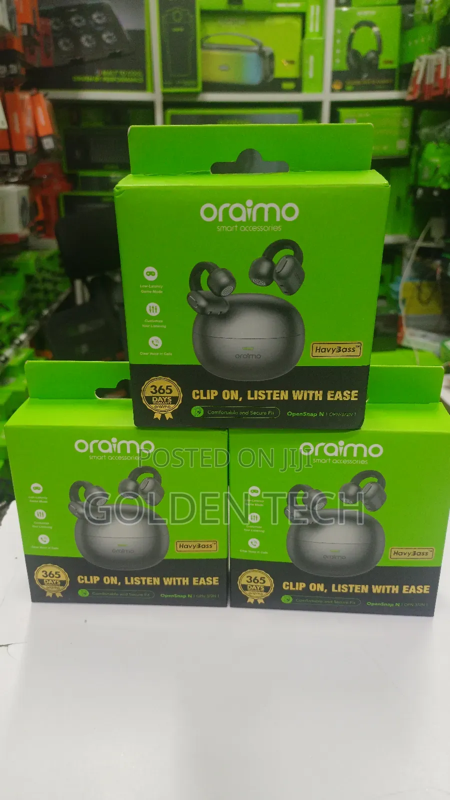Oraimo Opensnap N Clip-on Open-Ear True Earbuds