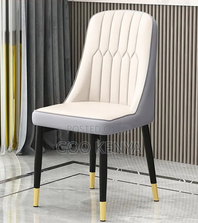 Home Chair; Modern Leather Dining Chair Without Armrests