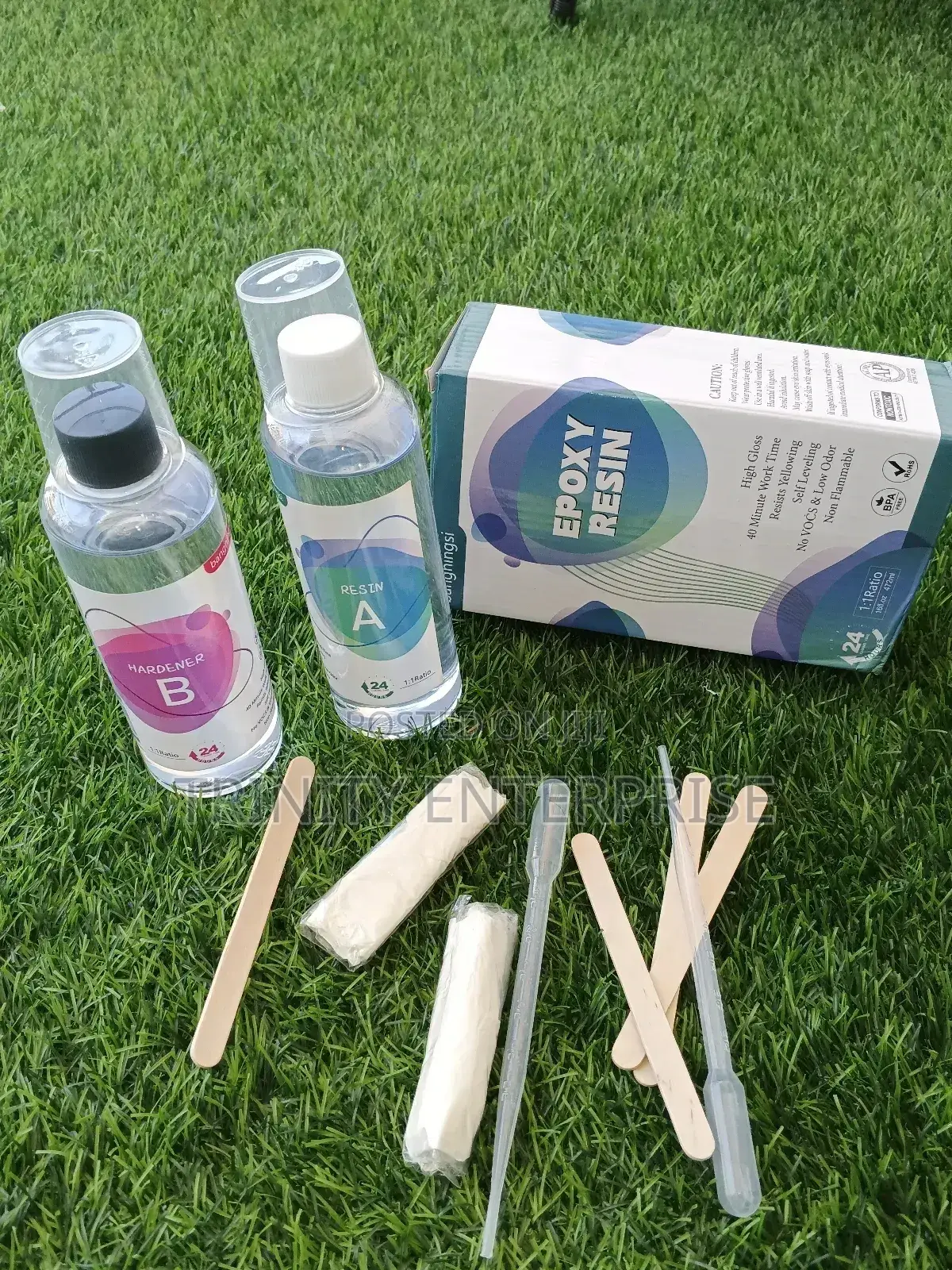 Epoxy Resin and Hardener Starter Art 1:1 500 G Kit