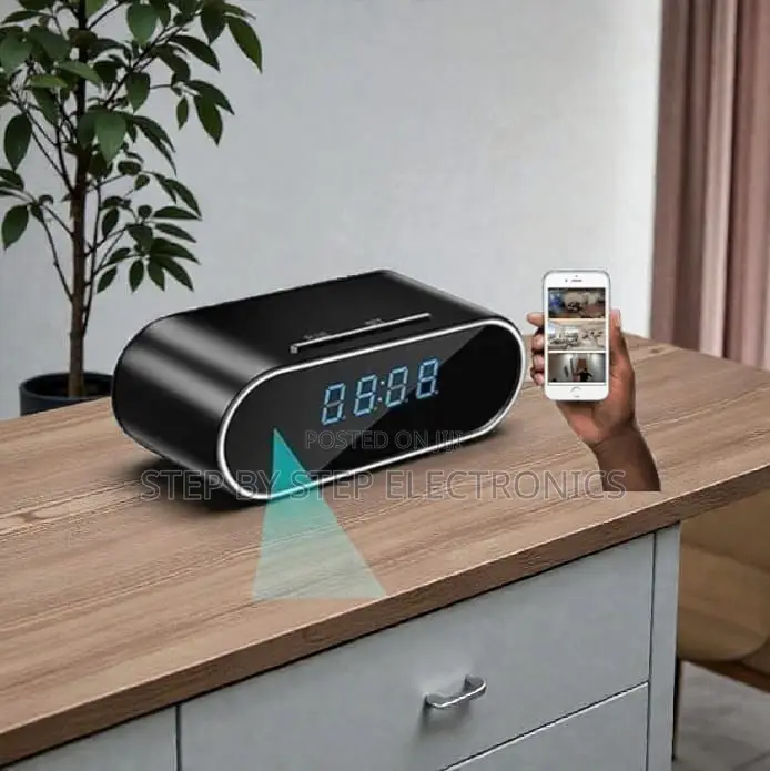 Wifi Internet Remote Camera Monitor Hd Table Clock Hidden Camera