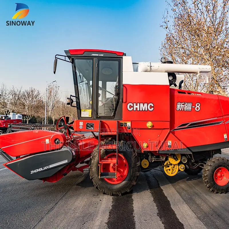 Automatic Combine Harvester 200hp Multifunctional High Productivity