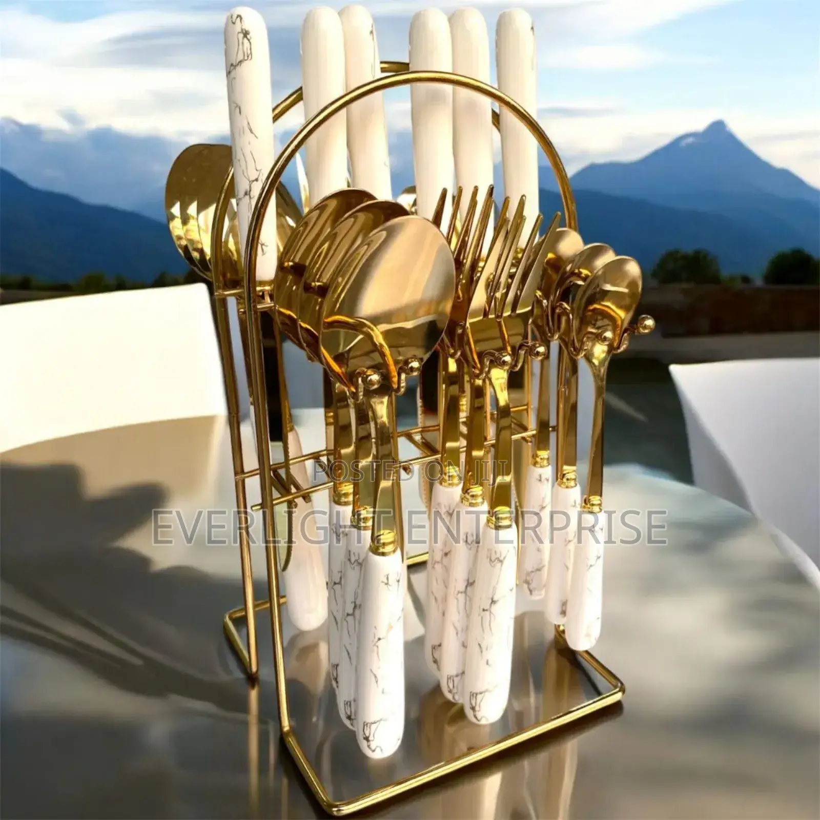 24 PCS Gold Cutlery Set
