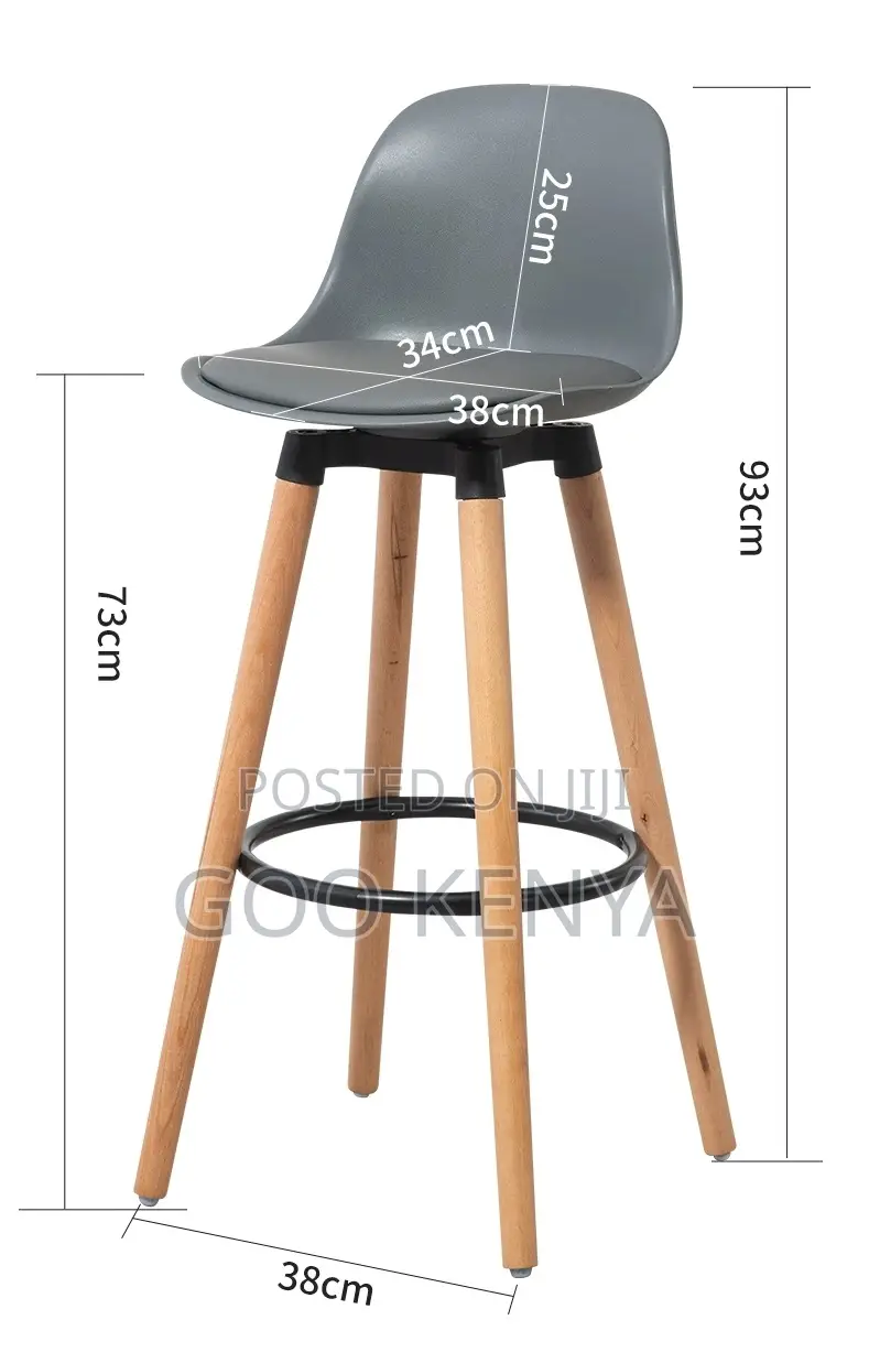 Home Counter Stool; Leisure Bar Stool With Nordic Minimalist Design
