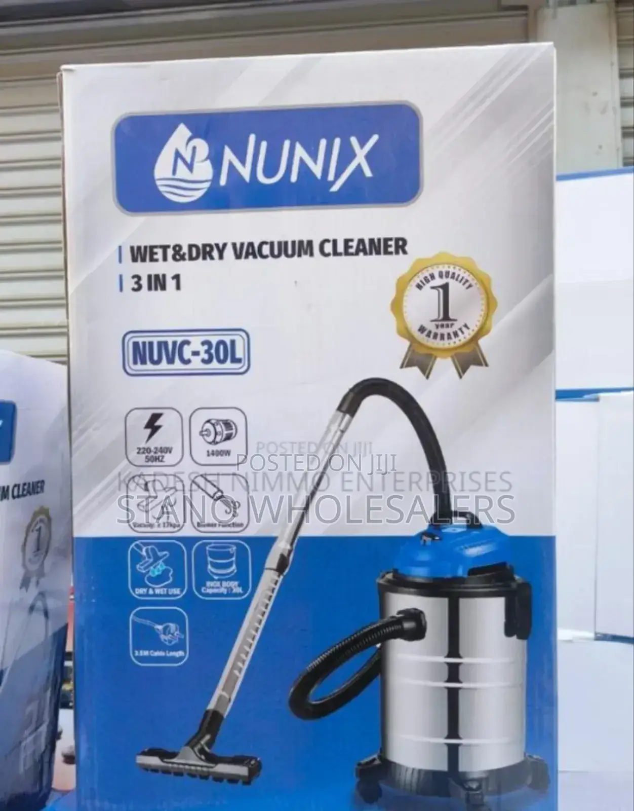 Approved Nunix 30l Vacuum Cleaner. New Arrivals Pay on Delivery
