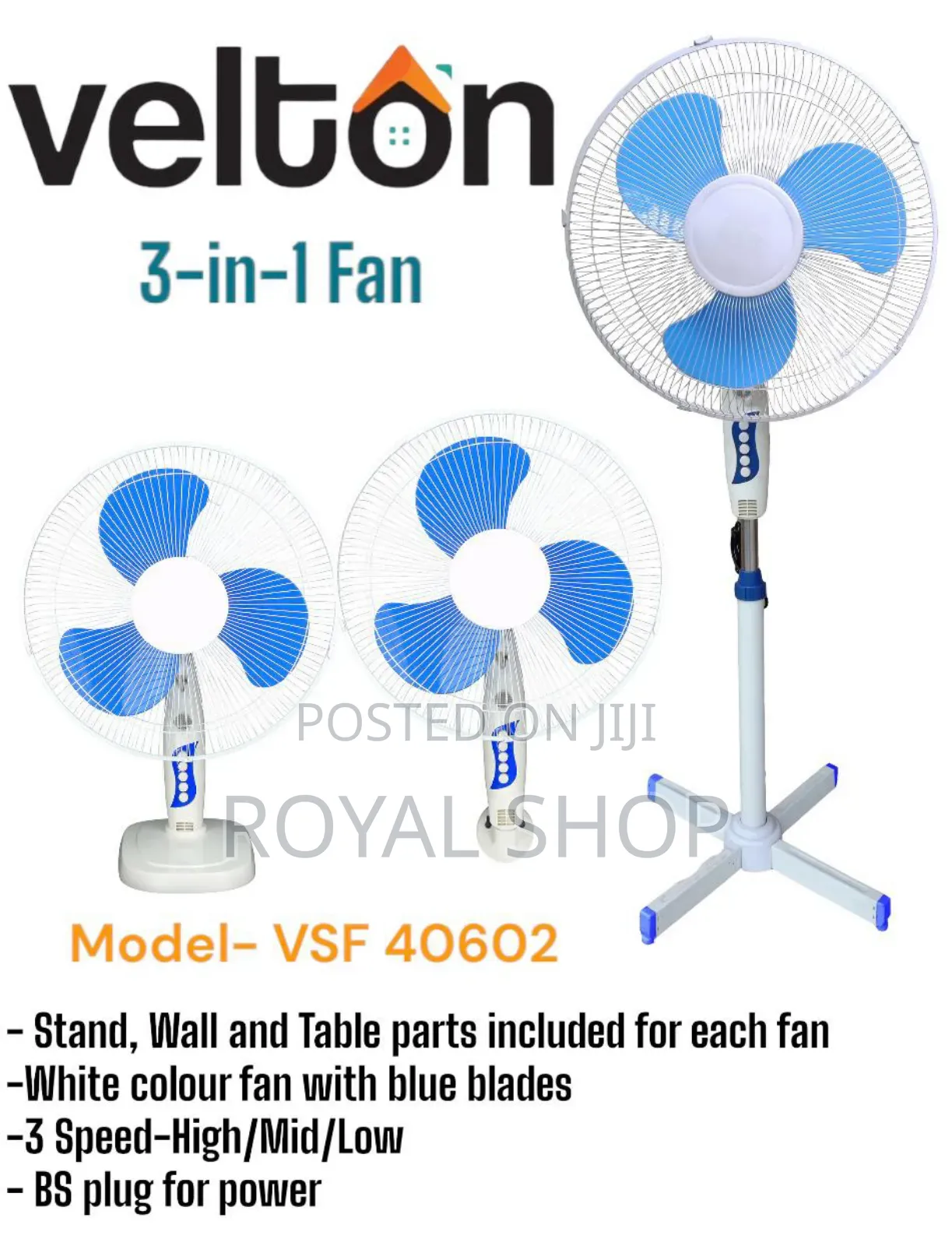 Velton Standing Fan