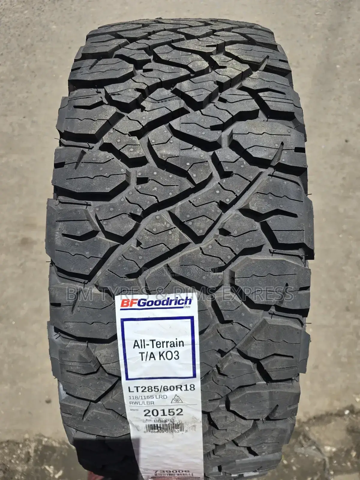 285 /60r18 Bf Goodrich Tyres (Ko3) New Technology.