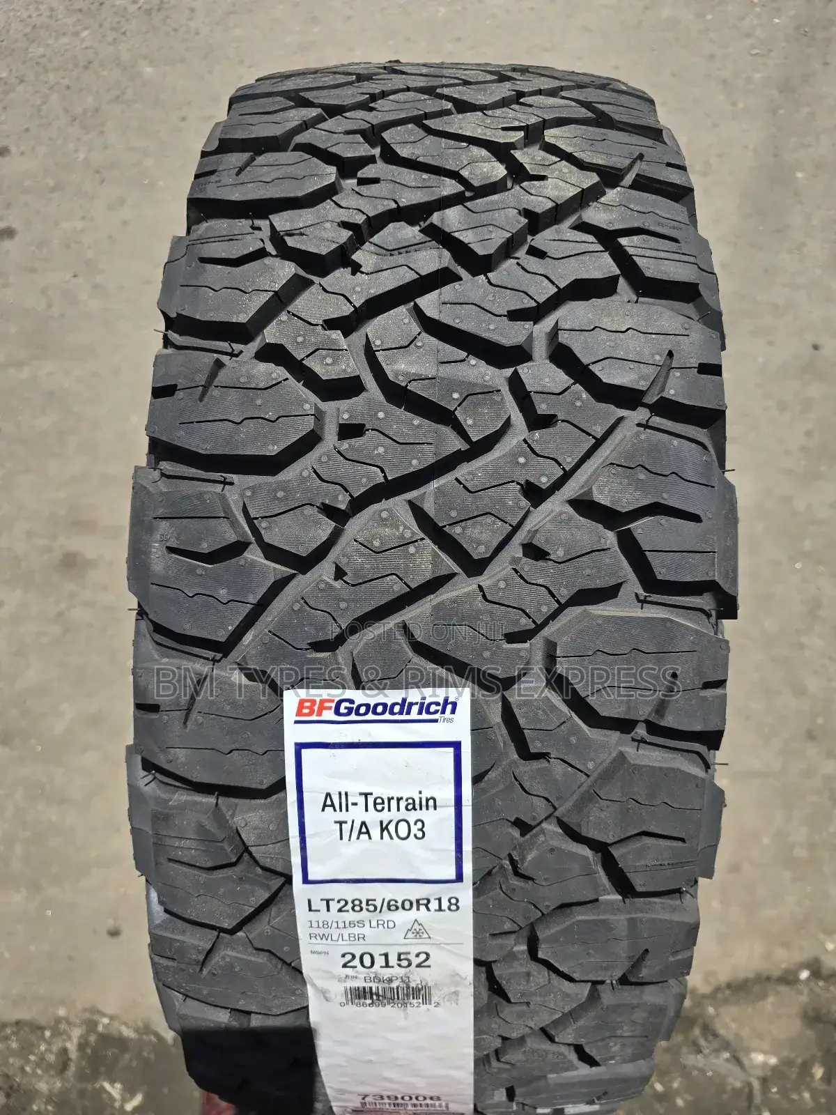 285 /60r18 Bf Goodrich Tyres (Ko3) New Technology.