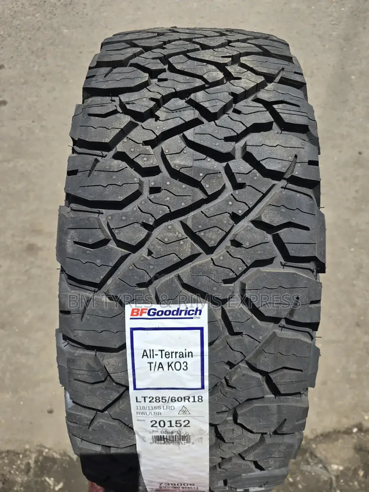 285 /60r18 Bf Goodrich Tyres (Ko3) New Technology.