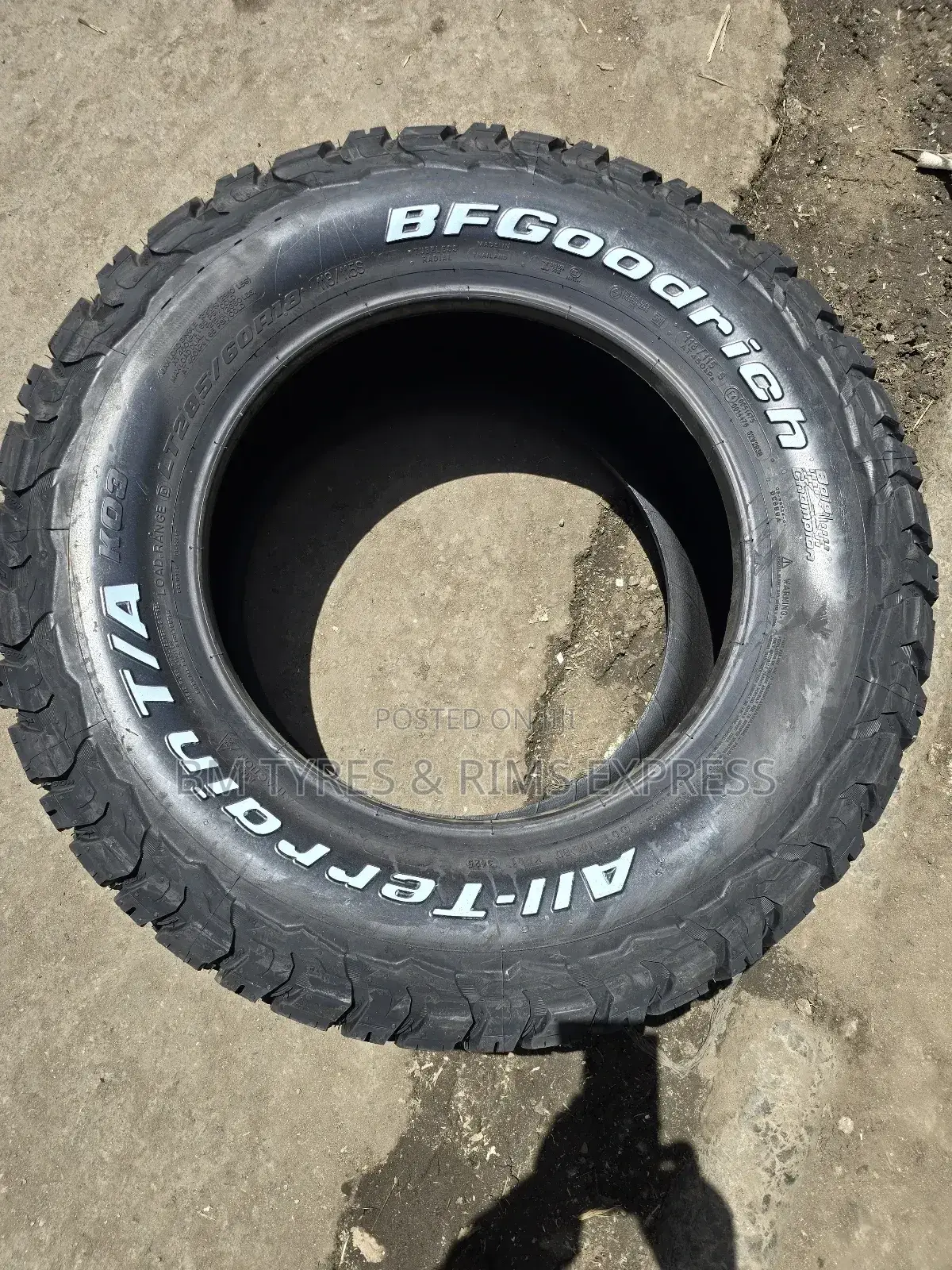 285 /60r18 Bf Goodrich Tyres (Ko3) New Technology.