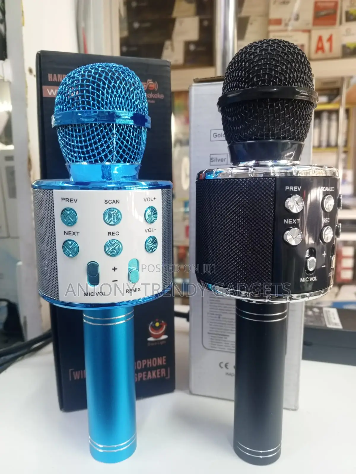 Portable Karaoke Microphone Bluetooth Speaker