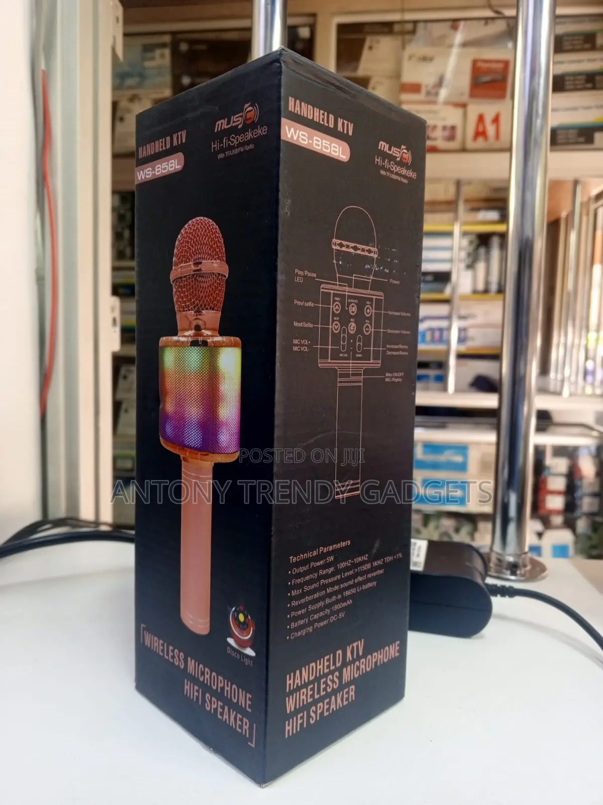 Handheld Wireless Karaoke Mic Usb Fm Rechargeable